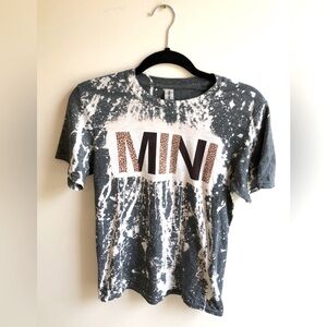 Women’s Small Bleach Tye Dyed T Shirt Softstyle Animal Print